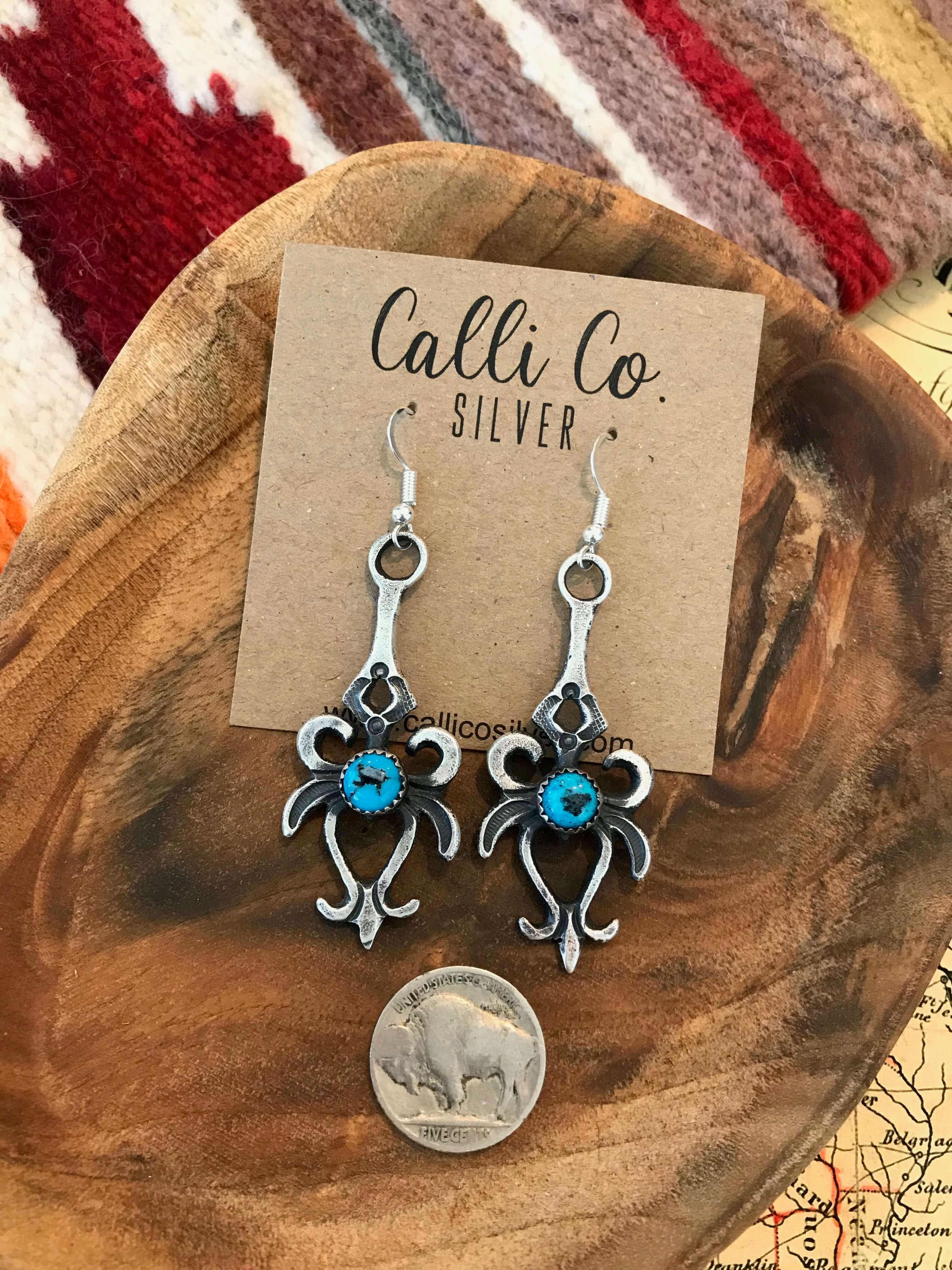 Native American, top Navajo, Earrings