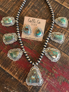 The Lockewood Statement Necklace-Necklaces-Calli Co., Turquoise and Silver Jewelry, Native American Handmade, Zuni Tribe, Navajo Tribe, Brock Texas