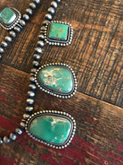 The Belgrade Royston Turquoise Statement Necklace-Necklaces-Calli Co., Turquoise and Silver Jewelry, Native American Handmade, Zuni Tribe, Navajo Tribe, Brock Texas