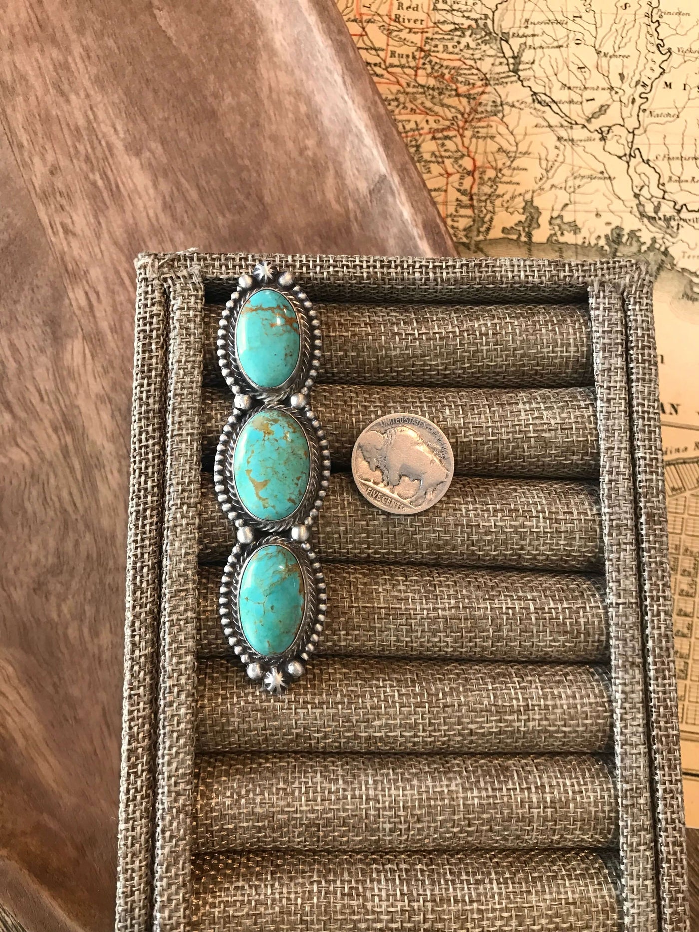 The Kennewick Ring, Adjustable-Rings-Calli Co., Turquoise and Silver Jewelry, Native American Handmade, Zuni Tribe, Navajo Tribe, Brock Texas