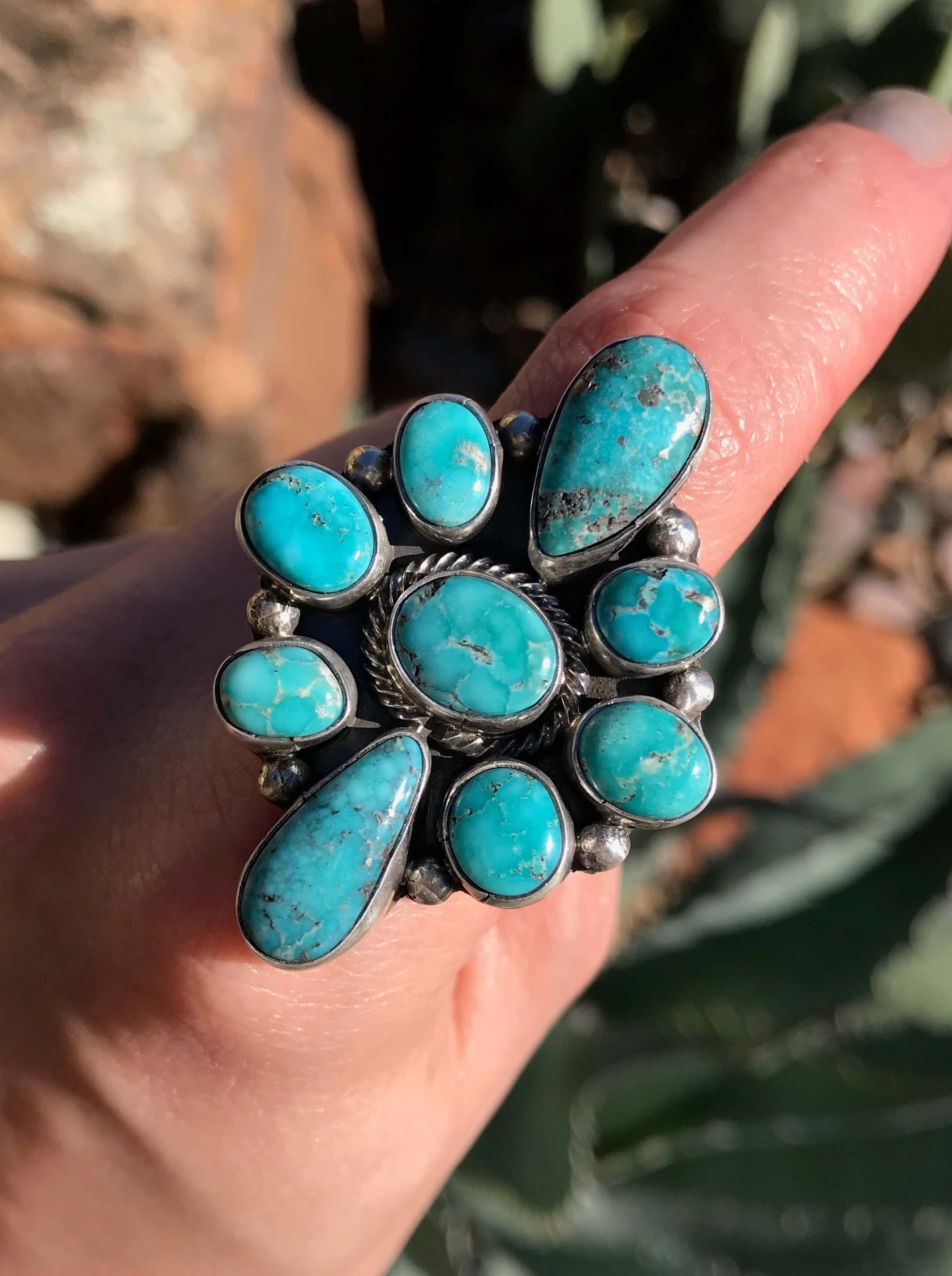 Navajo sales cluster ring