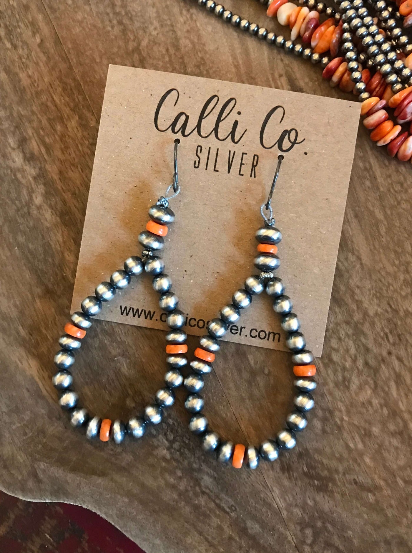 The Gadsden Hoops-Earrings-Calli Co., Turquoise and Silver Jewelry, Native American Handmade, Zuni Tribe, Navajo Tribe, Brock Texas