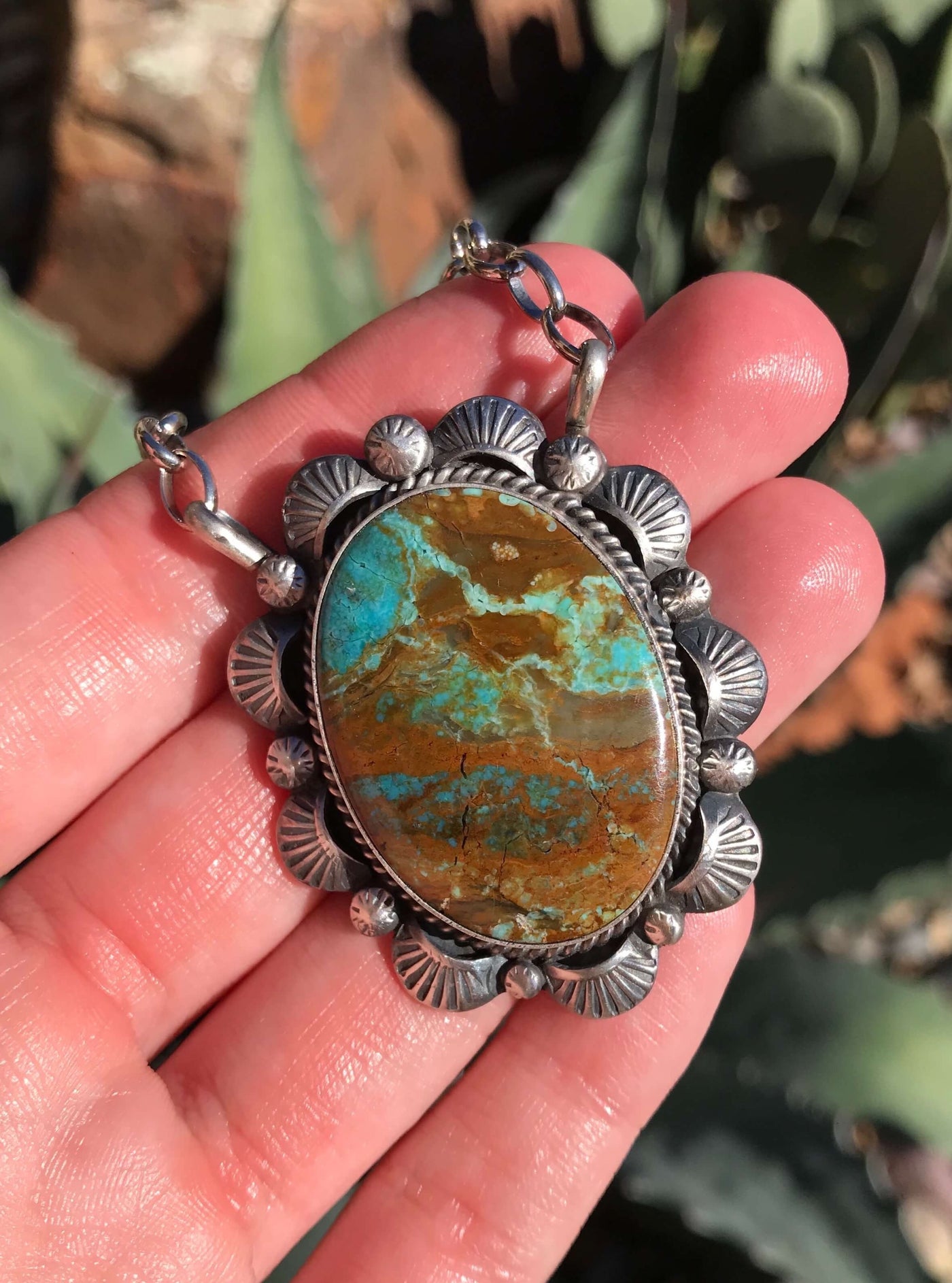The Turley Necklace, 12-Necklaces-Calli Co., Turquoise and Silver Jewelry, Native American Handmade, Zuni Tribe, Navajo Tribe, Brock Texas