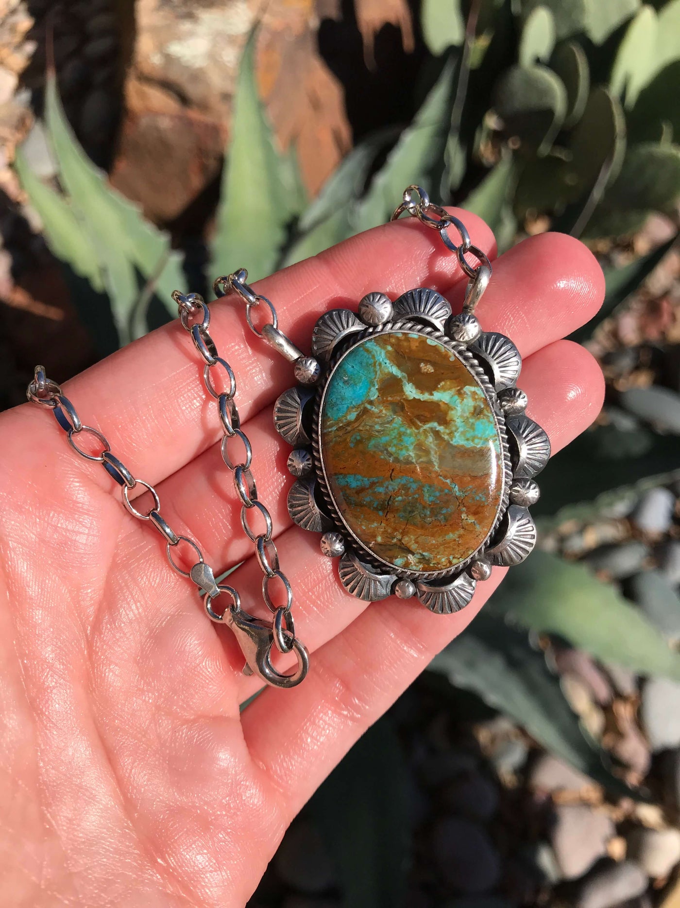 The Turley Necklace, 12-Necklaces-Calli Co., Turquoise and Silver Jewelry, Native American Handmade, Zuni Tribe, Navajo Tribe, Brock Texas