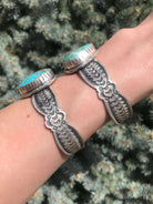 The Pagosa Turquoise Cuffs-Bracelets & Cuffs-Calli Co., Turquoise and Silver Jewelry, Native American Handmade, Zuni Tribe, Navajo Tribe, Brock Texas