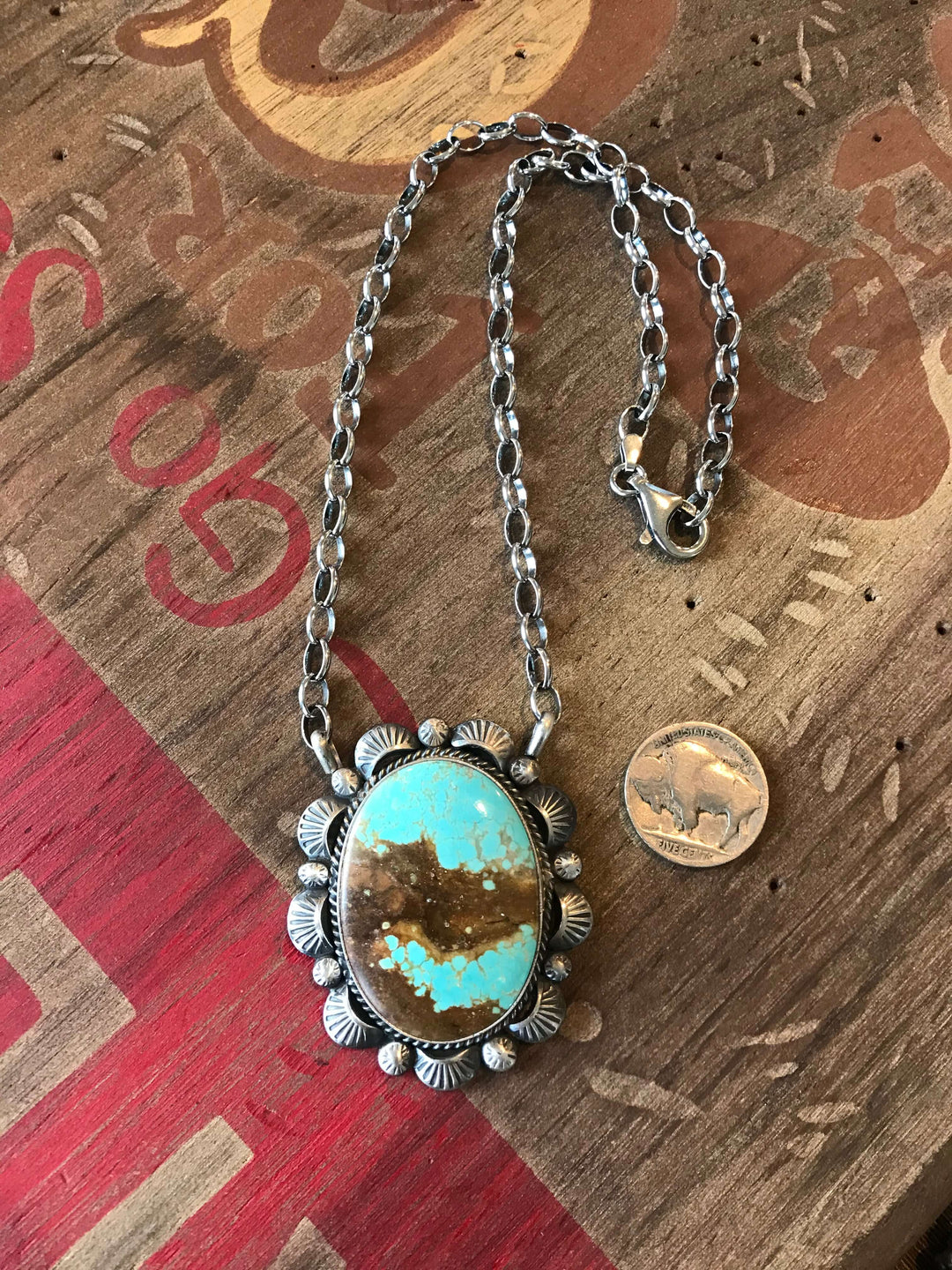 The Turley Necklace, 10-Necklaces-Calli Co., Turquoise and Silver Jewelry, Native American Handmade, Zuni Tribe, Navajo Tribe, Brock Texas