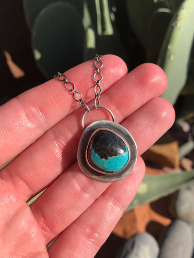 The Arapahoe Necklace, 2-Necklaces-Calli Co., Turquoise and Silver Jewelry, Native American Handmade, Zuni Tribe, Navajo Tribe, Brock Texas