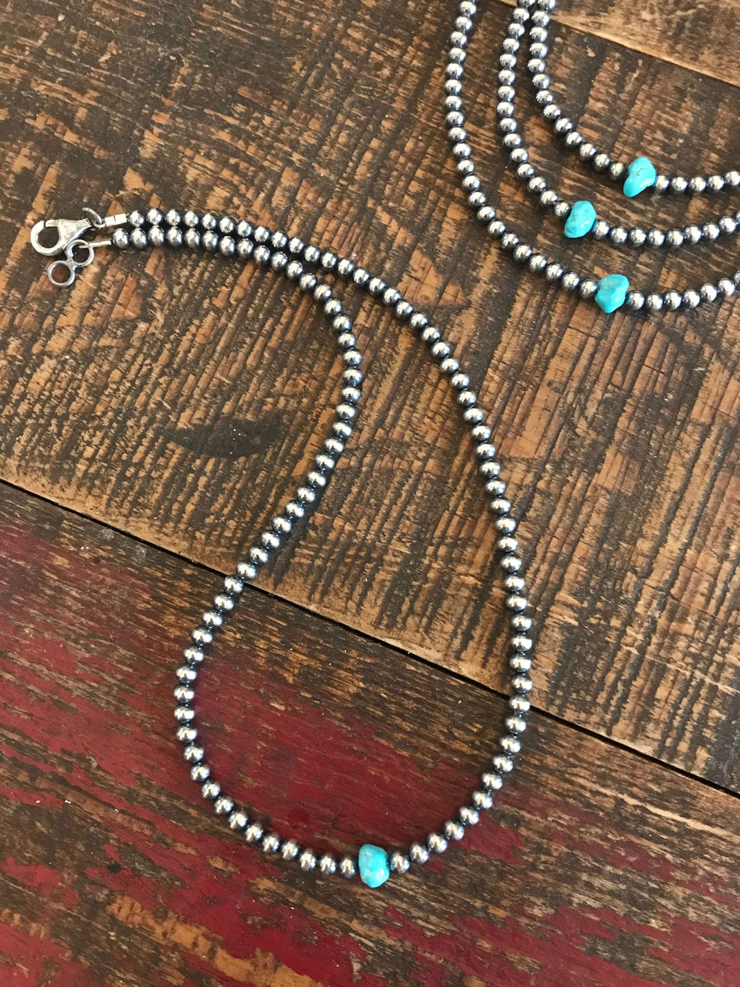 The Aria Necklace-Necklaces-Calli Co., Turquoise and Silver Jewelry, Native American Handmade, Zuni Tribe, Navajo Tribe, Brock Texas