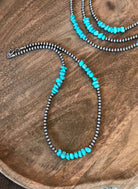 The Cayson II Necklace-Necklaces-Calli Co., Turquoise and Silver Jewelry, Native American Handmade, Zuni Tribe, Navajo Tribe, Brock Texas