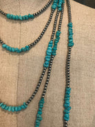 The Cayson II Necklace-Necklaces-Calli Co., Turquoise and Silver Jewelry, Native American Handmade, Zuni Tribe, Navajo Tribe, Brock Texas