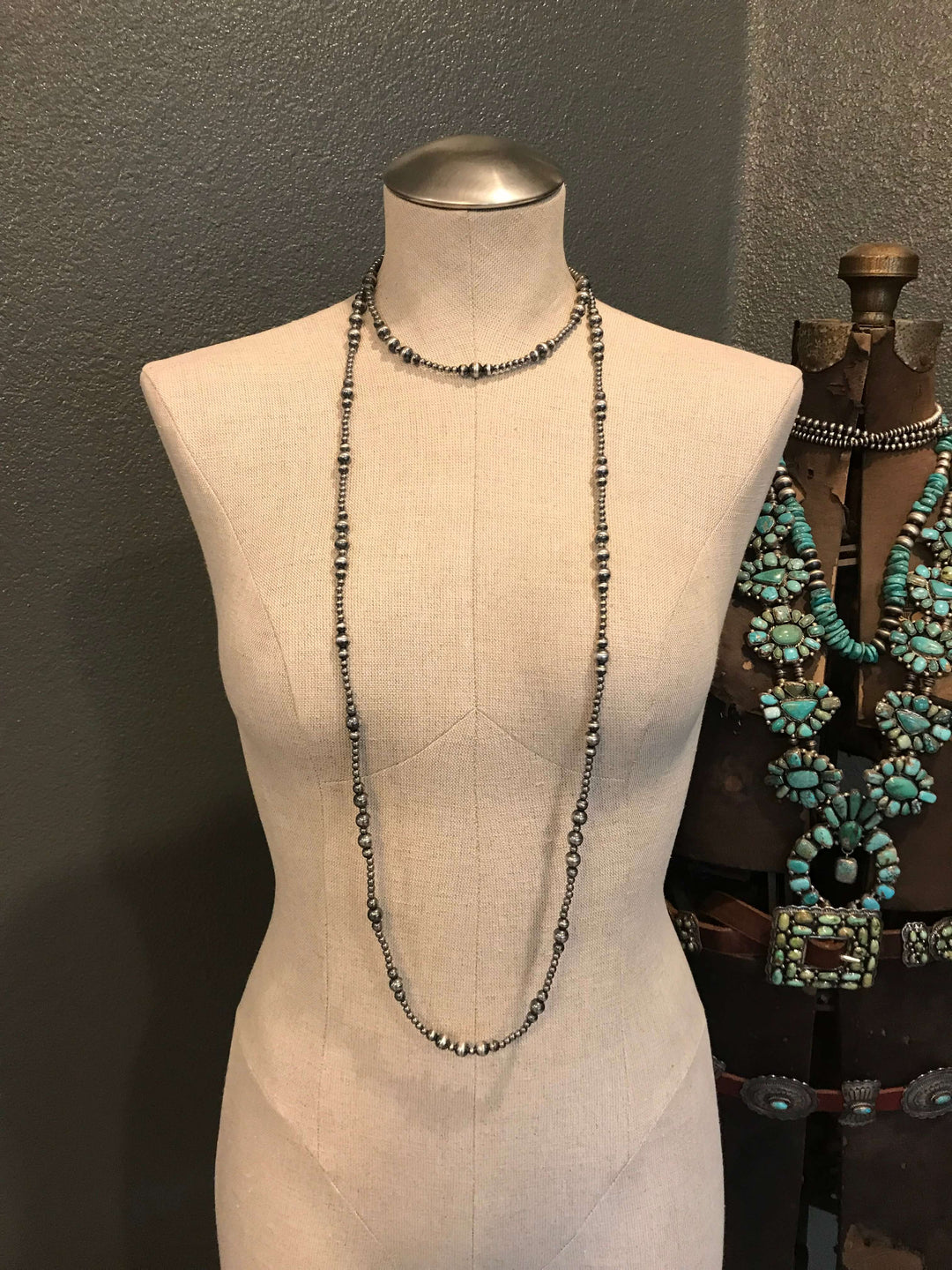 The Sopris Necklace-Necklaces-Calli Co., Turquoise and Silver Jewelry, Native American Handmade, Zuni Tribe, Navajo Tribe, Brock Texas