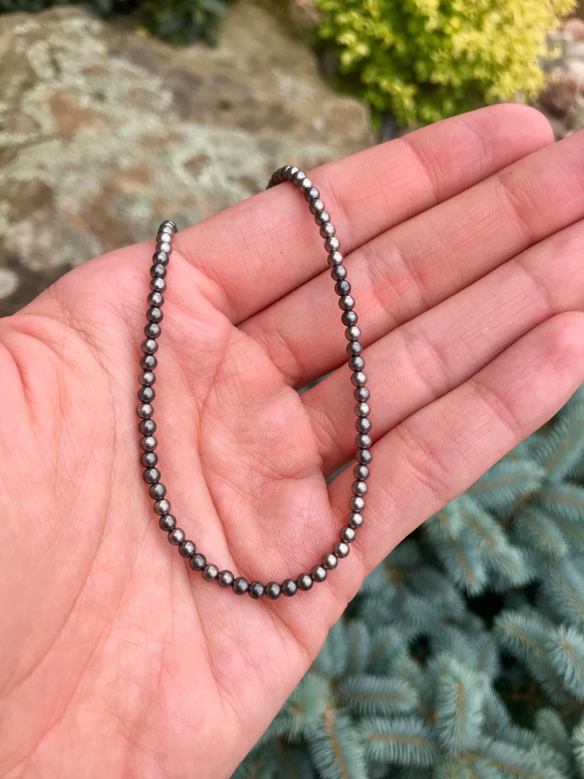 The 3mm Pearl Necklace | Calli Co. Silver | Fort Worth, TX