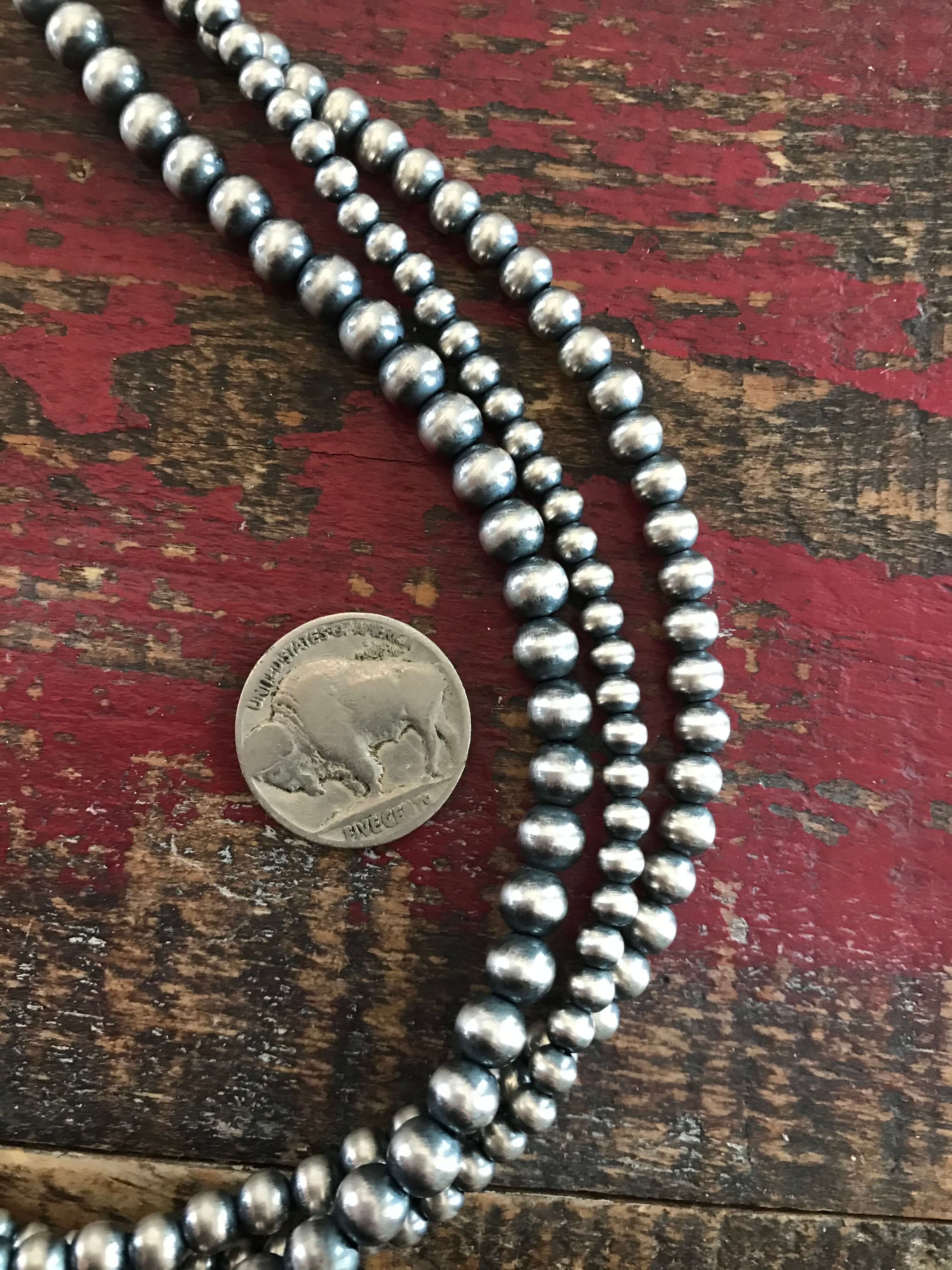 The Triple Strand Pearl Necklaces | Calli Co. Silver | Fort Worth, TX