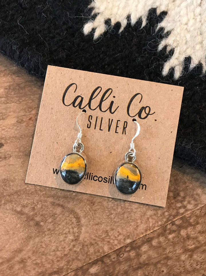 The Galena Earrings, 2-Earrings-Calli Co., Turquoise and Silver Jewelry, Native American Handmade, Zuni Tribe, Navajo Tribe, Brock Texas
