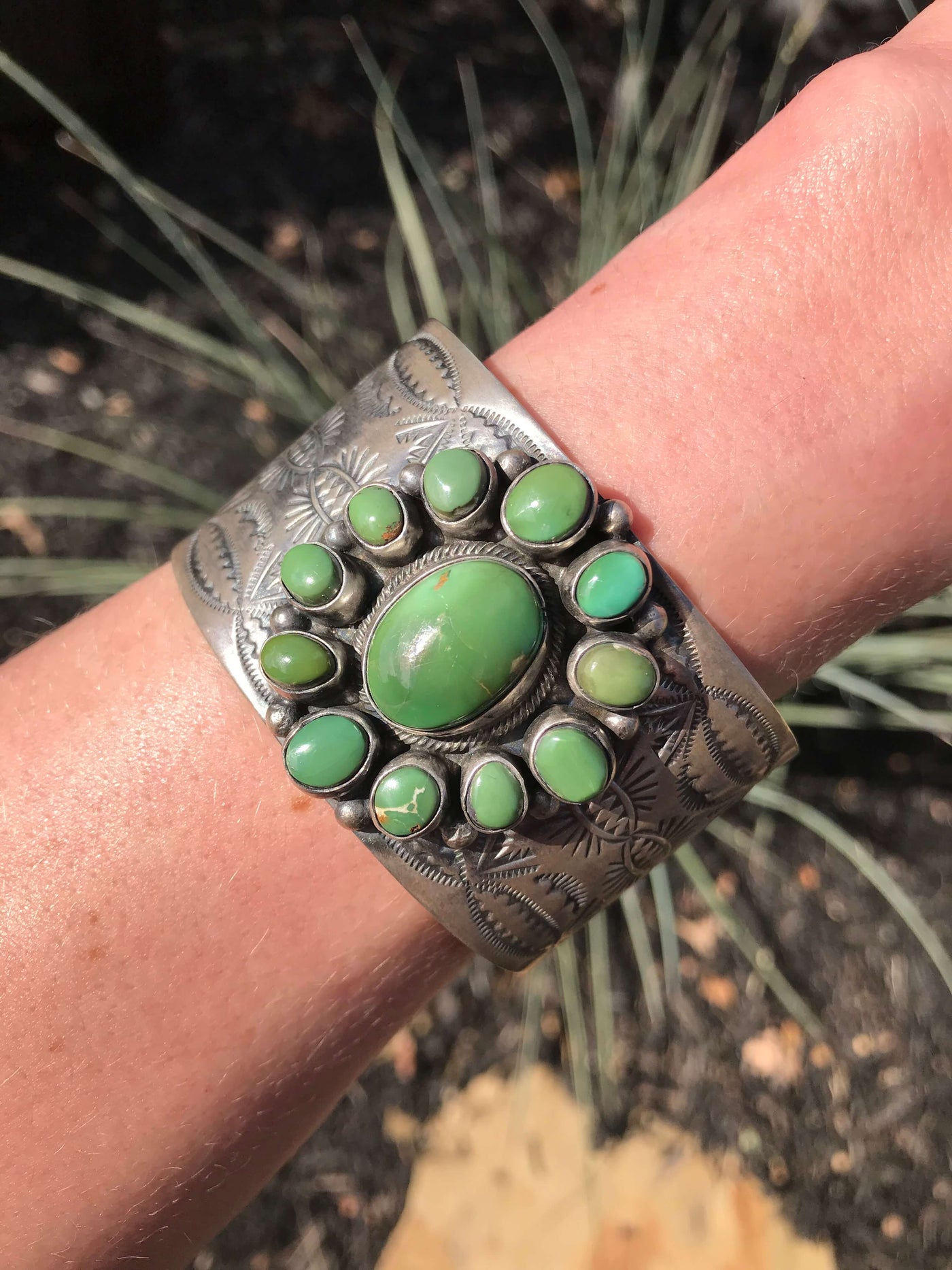 The Taos Royston Turquoise Cuff-Bracelets & Cuffs-Calli Co., Turquoise and Silver Jewelry, Native American Handmade, Zuni Tribe, Navajo Tribe, Brock Texas