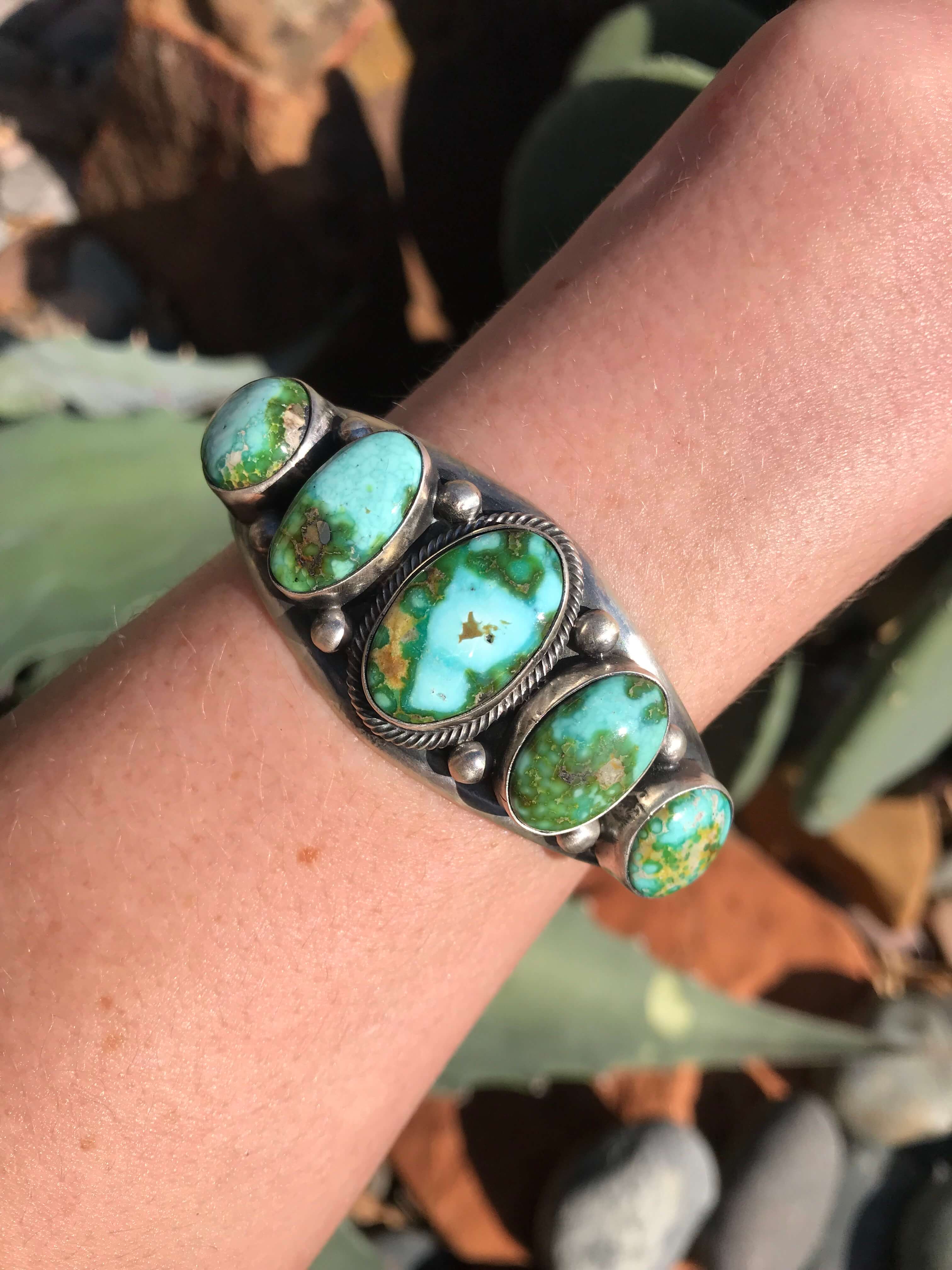 The Tuttle Sonoran Gold Cuff-Bracelets & Cuffs-Calli Co., Turquoise and Silver Jewelry, Native American Handmade, Zuni Tribe, Navajo Tribe, Brock Texas