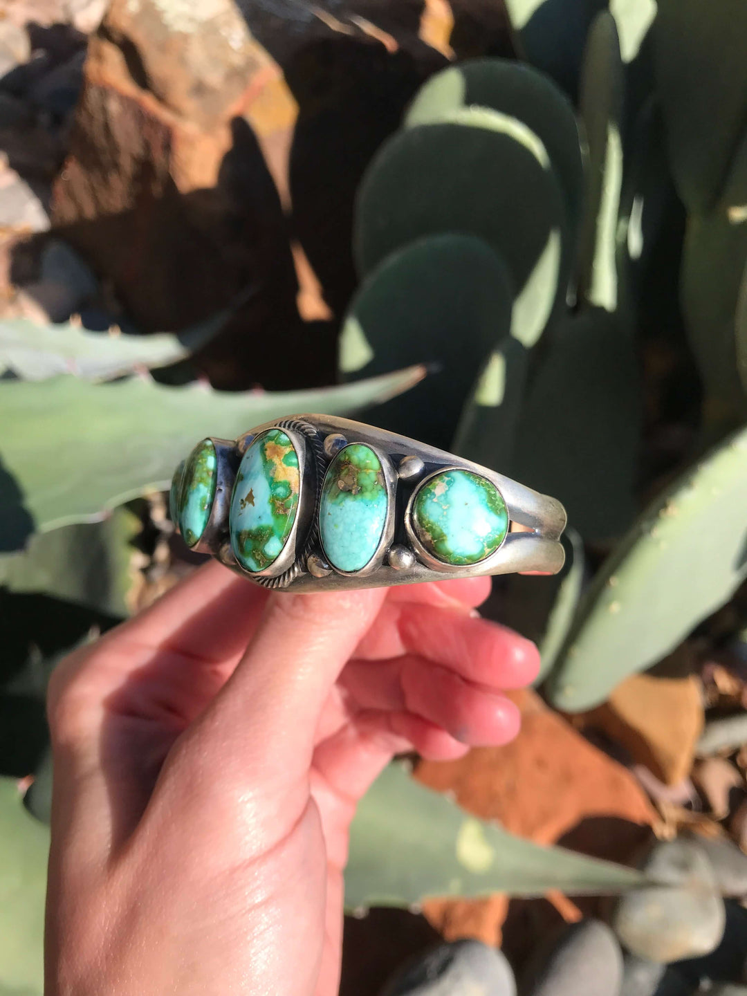 The Tuttle Sonoran Gold Cuff-Bracelets & Cuffs-Calli Co., Turquoise and Silver Jewelry, Native American Handmade, Zuni Tribe, Navajo Tribe, Brock Texas