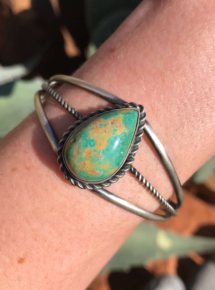The Sycamore Cuff, 3-Bracelets & Cuffs-Calli Co., Turquoise and Silver Jewelry, Native American Handmade, Zuni Tribe, Navajo Tribe, Brock Texas