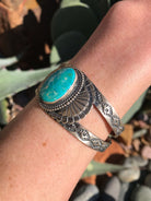 The Latexo Turquoise Cuff-Bracelets & Cuffs-Calli Co., Turquoise and Silver Jewelry, Native American Handmade, Zuni Tribe, Navajo Tribe, Brock Texas