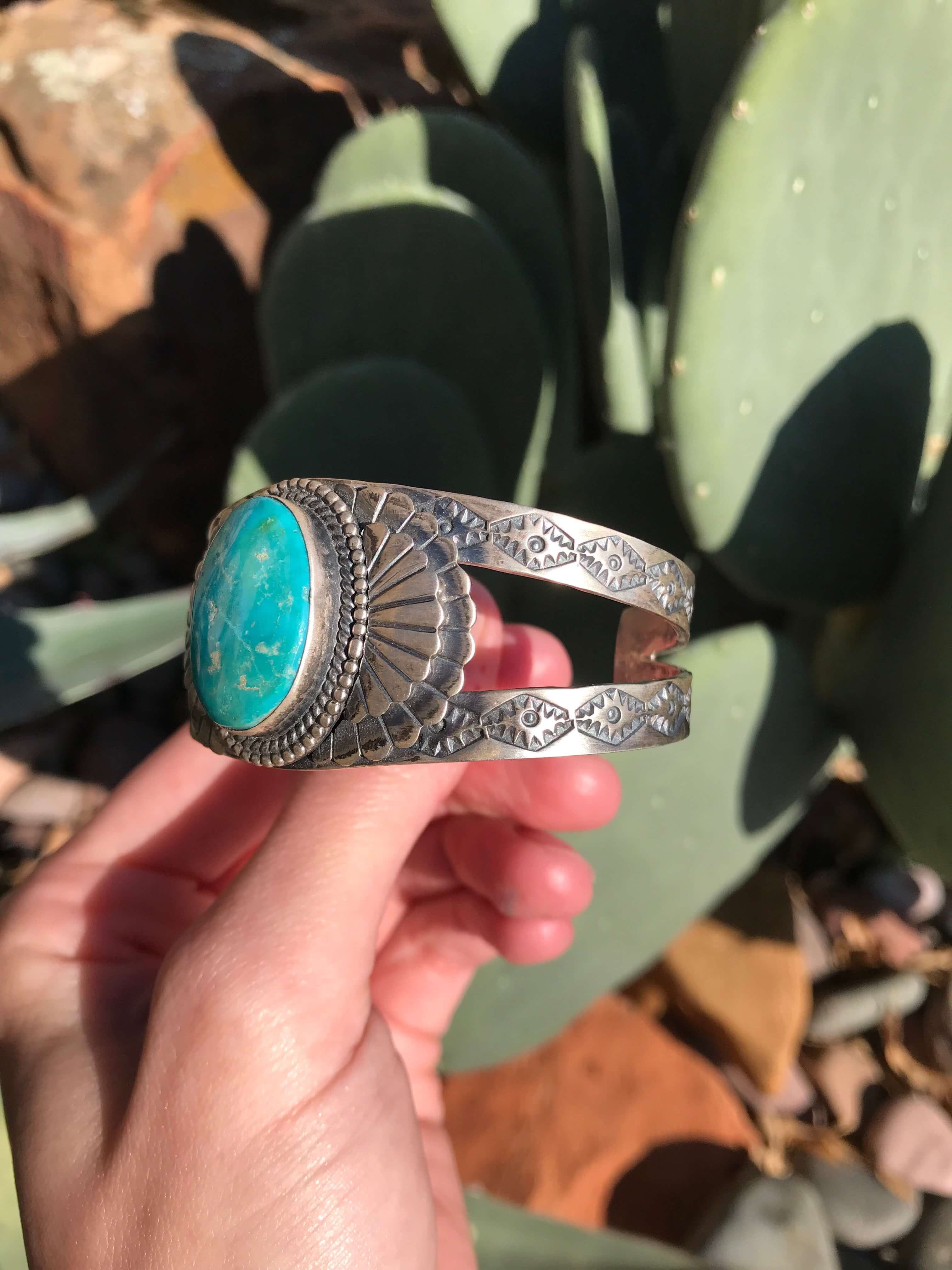 The Latexo Turquoise Cuff-Bracelets & Cuffs-Calli Co., Turquoise and Silver Jewelry, Native American Handmade, Zuni Tribe, Navajo Tribe, Brock Texas