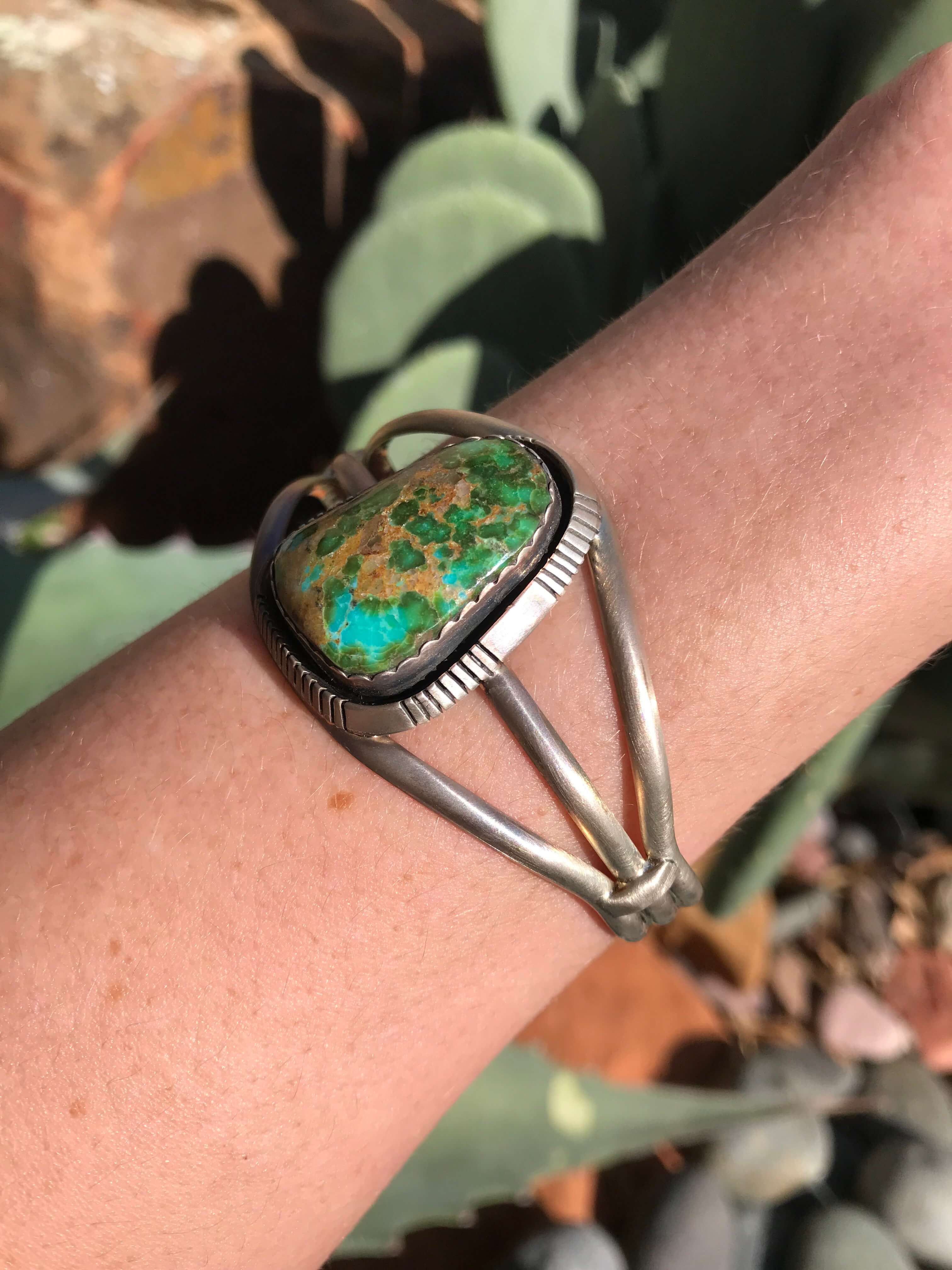 Sonoran Rose Turquoise メキシカンシルバーバングル The Havana Sonoran Gold Cuff – Calli Co. Silver