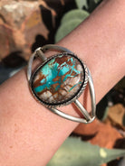 The Impresto Royston Cuff-Bracelets & Cuffs-Calli Co., Turquoise and Silver Jewelry, Native American Handmade, Zuni Tribe, Navajo Tribe, Brock Texas