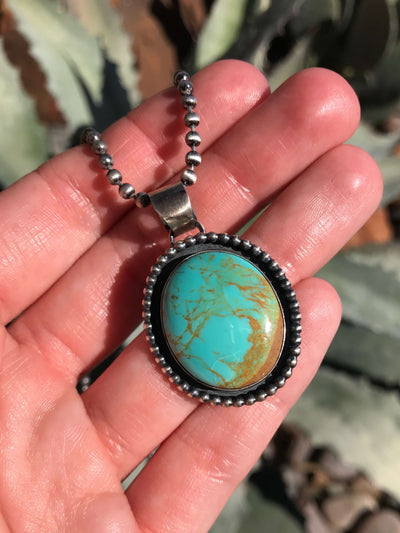 The Mariposa Turquoise Necklace, 2-Necklaces-Calli Co., Turquoise and Silver Jewelry, Native American Handmade, Zuni Tribe, Navajo Tribe, Brock Texas