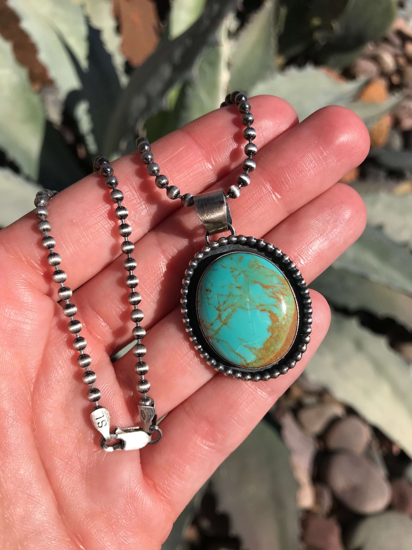 The Mariposa Turquoise Necklace, 2-Necklaces-Calli Co., Turquoise and Silver Jewelry, Native American Handmade, Zuni Tribe, Navajo Tribe, Brock Texas